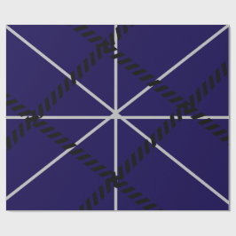 Royal Blue Modern Design Geschenkpapier