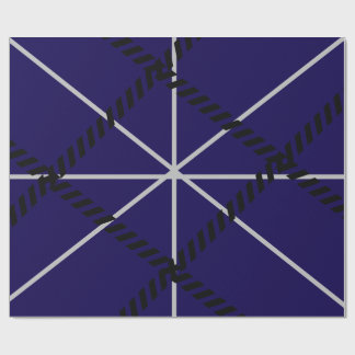 Royal Blue Modern Design  Geschenkpapier
