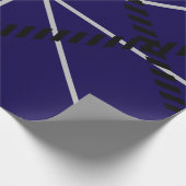Royal Blue Modern Design  Geschenkpapier (Ecke)