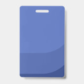 Royal Blue Modern & Minimal Press Pass Foto ID Ausweis (Rückseite)
