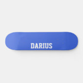 Royal Blue Modern Name | Klassische Trendy Skateboard (Horizontal)