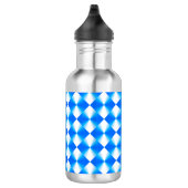 Royal Blue Modern trendy Pattern Edelstahlflasche (Rechts)