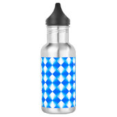 Royal Blue Modern trendy Pattern Edelstahlflasche (Links)