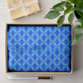 Royal Blue Modern trendy Pattern Seidenpapier (Geschenk)