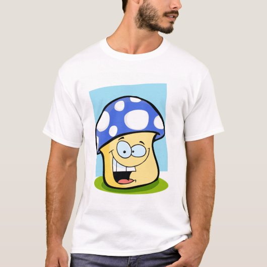 Royal Blue Mushroom T-Shirt (Vorderseite)