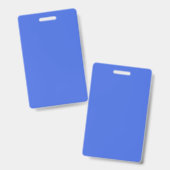 Royal Blue Name Abzeichen Sleek und Minimal Design Ausweis (Vorder- & Rückseite)