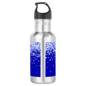 Royal Blue Name Script Edelstahlflasche (Rückseite)