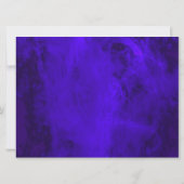 Royal Blue Neon 40. Geburtstag Einladung (Rückseite)