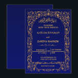 Royal Blue Nikah Islamische Hochzeitseinladung Einladung<br><div class="desc">Erhöhen Sie Ihre Hochzeit mit unserer eleganten muslimischen Einladung. Diese Einladung verbindet zeitlose islamische Muster mit moderner Eleganz und spiegelt die Bedeutung Ihres besonderen Tages wunderbar wider. Es ist der perfekte Weg,  Ihre Feier mit Stil und Anmut vorzustellen</div>