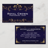 Royal blue Oceania, 3,54 Zoll x 2,165" Business Ca Visitenkarte (Vorne/Hinten)