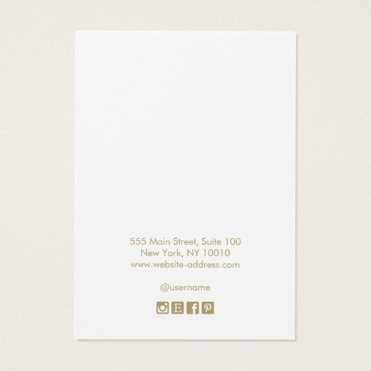 Royal Blue Ombre Script Earring Display (Rückseite)