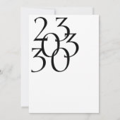 Royal Blue Opulence Minimal Typografie Hochzeit Save The Date (Rückseite)