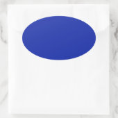 Royal Blue Oval Aufkleber (Tasche)