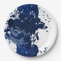 Royal-Blue Paint Spritzer - Hochzeitsfeier -