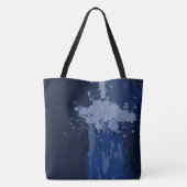 Royal Blue Paint Spritzer Party Geschenk Tasche (Rückseite)