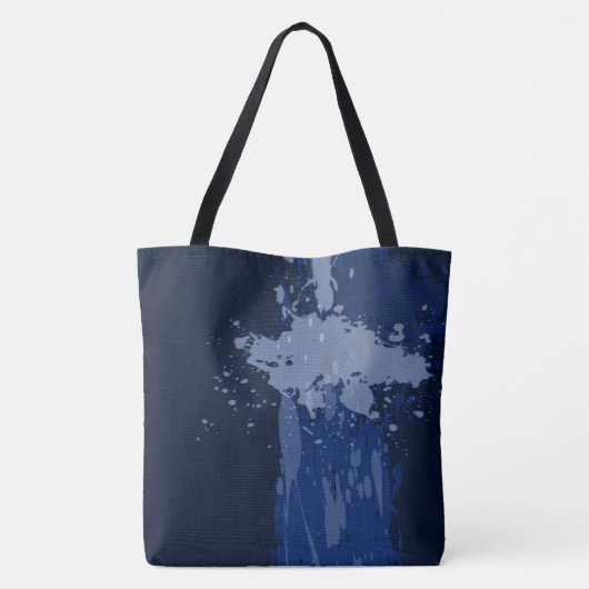 Royal Blue Paint Spritzer Party Geschenk Tasche (Rückseite)