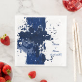 Royal-Blue Paint-Spritzer Serviette (Beispiel)