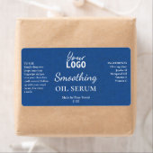 Royal Blue Paper Texture Smooooding Oil Serum Labe (Insitu)