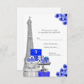 Royal Blue Paris UAWG RSVP Karte (Vorne/Hinten)