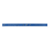 Royal Blue Personalisiert Anniversary-Geschenk Satinband (Vorderseite)