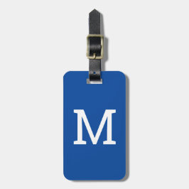 Royal Blue Personalisiert Initial Luggage Tag Gepäckanhänger
