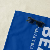 Royal Blue Personalisiert Slogan Strandtuch (Beispiel)