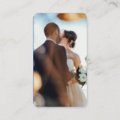 Royal Blue | Photo Online RSVP QR Code Wedding  Begleitkarte (Rückseite)