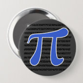 Royal Blue Pi Symbol Button (Vorne & Hinten)