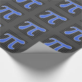 Royal Blue Pi Symbol Geschenkpapier (Ecke)