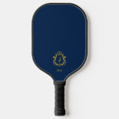 Royal Blue Pickleball Paddle Mit Monogramm (Vorderseite)