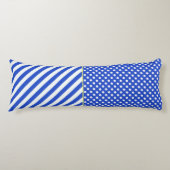 Royal Blue Polka Dots and Stripes von STaylor Seitenschläferkissen (Vorderseite)