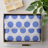 Royal Blue Polka Dots Tissue Paper Seidenpapier (Geschenk)