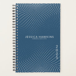 Royal Blue Pop Dots Year Planer