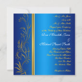 Royal Blue Popular Wedding Einladung (Vorderseite)