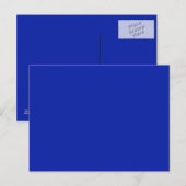 Royal Blue Postcard Postkarte (Vorne/Hinten)