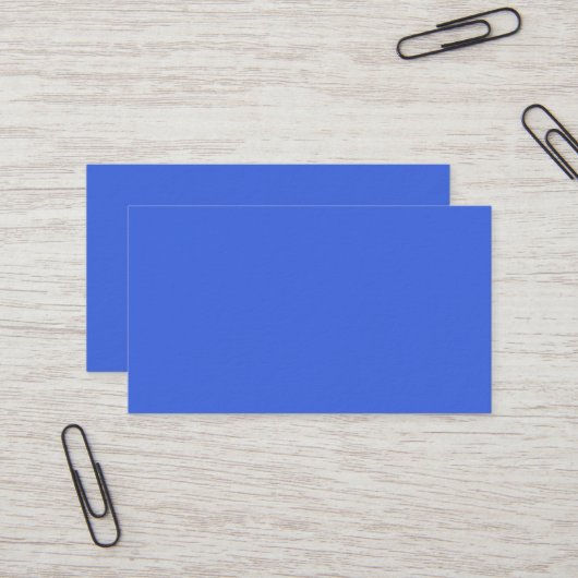 Royal Blue Premium Business Card Visitenkarte (Vorderseite/Rückseite Beispiel)