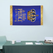 Royal Blue Prince Crown Boy Baby Dusche Banner (Messeveranstaltung)