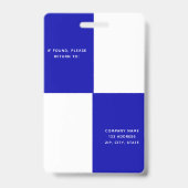 Royal Blue Profile Foto Ausweis (Back)