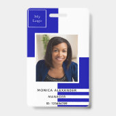 Royal Blue Profile Foto Ausweis (Front)