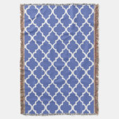 Royal Blue Quatrefoil Tiles Pattern Decke (Vorderseite Vertikal)
