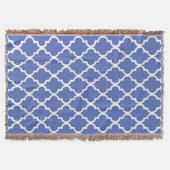 Royal Blue Quatrefoil Tiles Pattern Decke (Vorderseite)