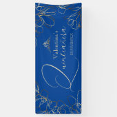 Royal Blue Quinceñera Banner (Vertikal)