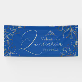 Royal Blue Quinceñera Banner