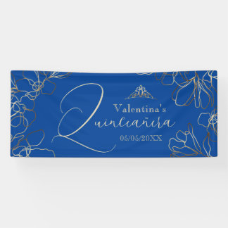 Royal Blue Quinceñera Banner