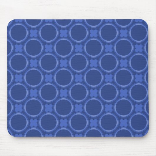 Royal Blue Quirky Charm Mousepad (Vorne)