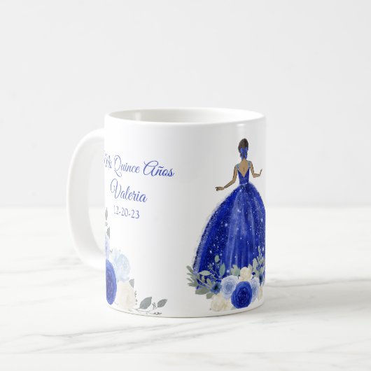 Royal Blue Quitce oder süße 16 Tasse (Vorderseite Links)