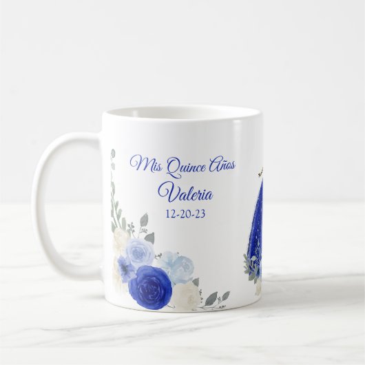 Royal Blue Quitce oder süße 16 Tasse (Links)
