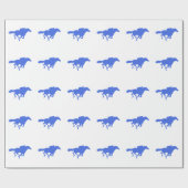 Royal Blue Racing Geschenkpapier (Flach)