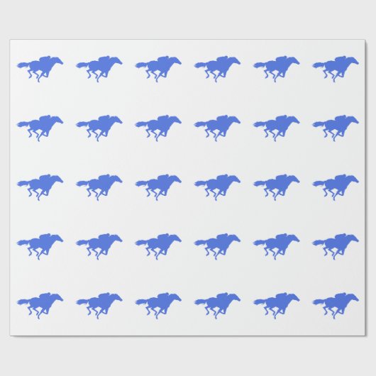 Royal Blue Racing Geschenkpapier (Flach)
