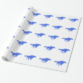 Royal Blue Racing Geschenkpapier (Ungerollt)